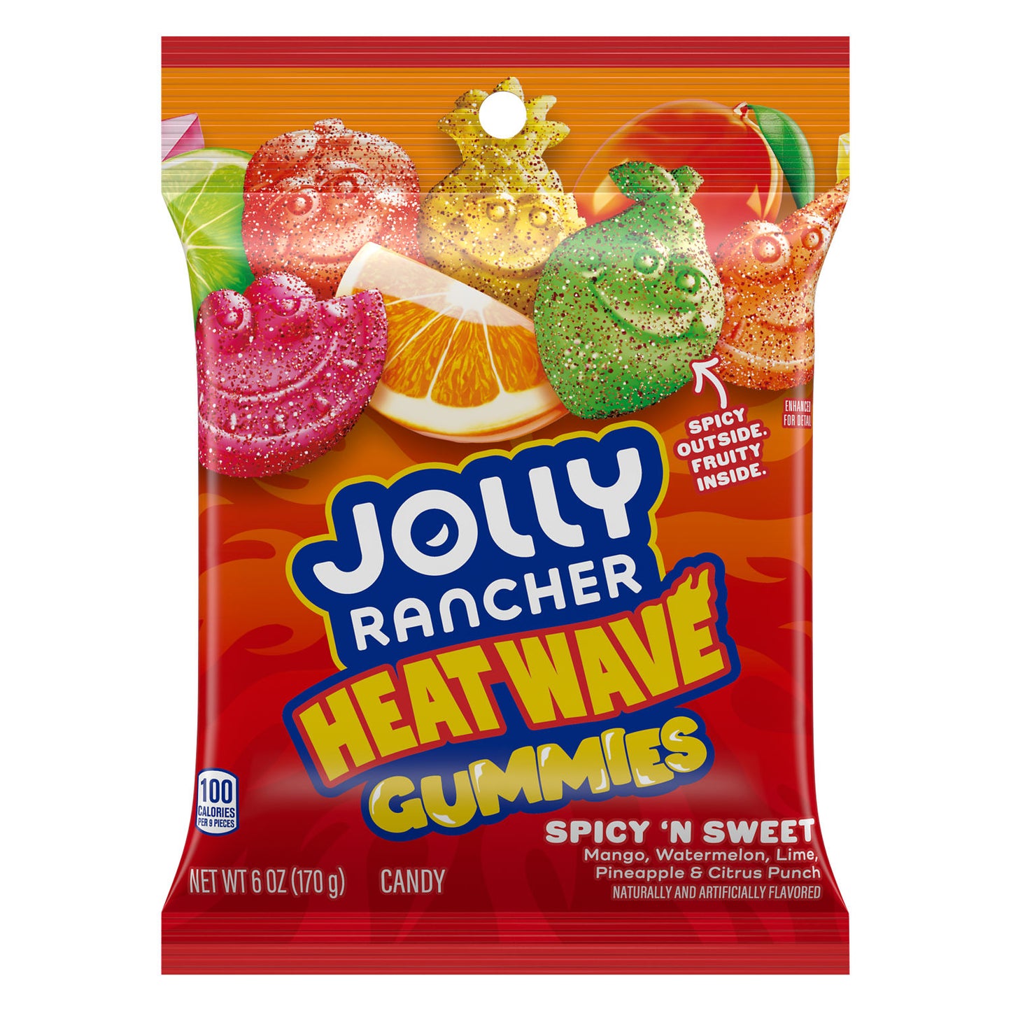 Jolly Rancher Gummies Peg Heat Wave Spicy n Sweet 6oz 12ct