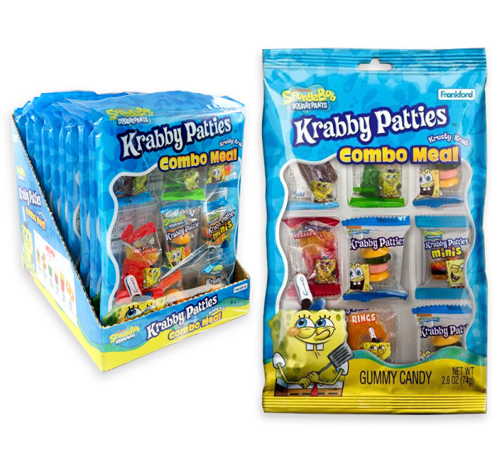Frankford Krabby Patty Gummi Combo Meal Bag 2.6oz 12ct
