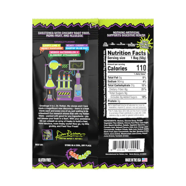 Rotten Sour Worms 1.8oz 8ct
