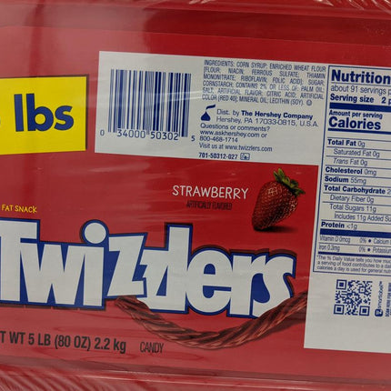 Hershey Unwrapped Twizzlers 5lb - Royal Wholesale