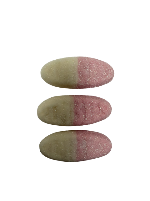 Swedish Style Sour Vanilla Strawberry Logo 5lb tub