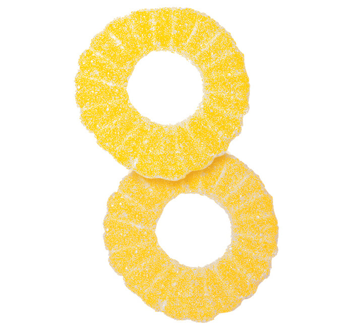 Vidal Gummi Pineapple Rings 2.2lb