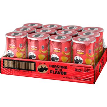 Pringles Original 2.36oz Grab & Go Can 12ct