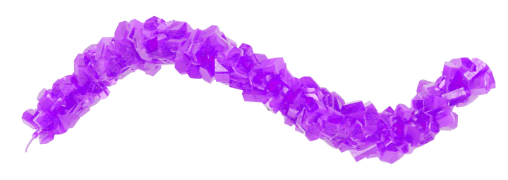 Roses Confections Rock Candy Strings Grape 5lbs
