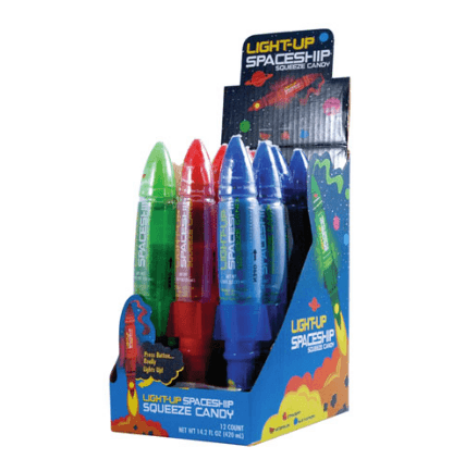 Koko's Light Up Spaceship Squeeze 12ct - Royal Wholesale