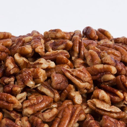 Roasted Salted Standard Pecan Pieces 25lb - Royal Wholesale