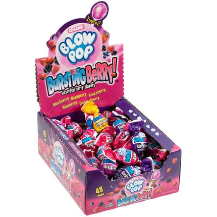 Charms Bursting Berry Blow Pop 48ct - Royal Wholesale
