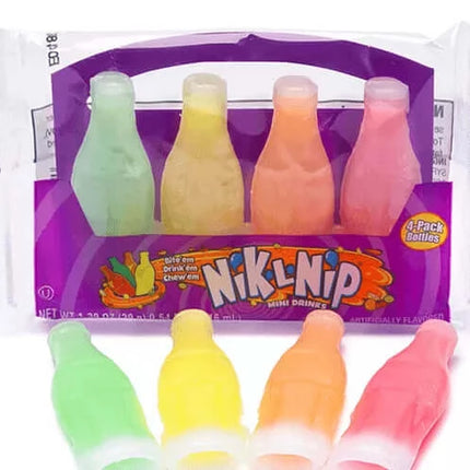 American Nik L Nips Wax Bottle Drinks 4 pack 18ct