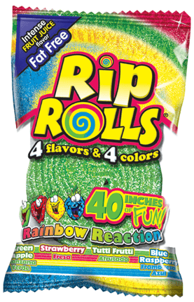 Foreign Candy Company Rip Rolls Rainbow 24ct - Royal Wholesale