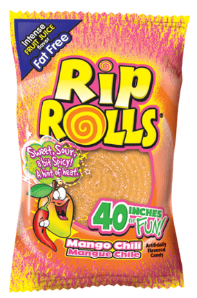 Foreign Candy Company Rip Rolls Mango Chili 24ct - Royal Wholesale