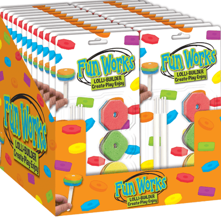 Foreign Candy Company Fun Works Lolli Builder 24ct - Royal Wholesale