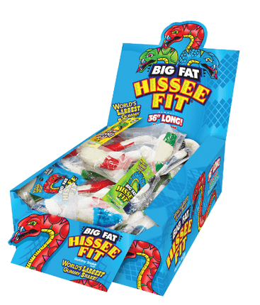 Foreign Candy Company Big Fat Hissee Fit Gummy Snake 12ct - Royal Wholesale