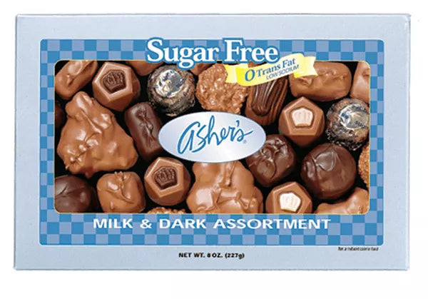 Asher Sugar Free 8oz Assorted Chocolate Box 12ct - Royal Wholesale