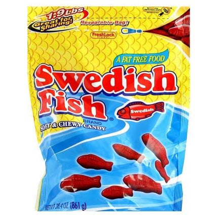 Mini Red Swedish Fish 1.8lb Resealable Bag