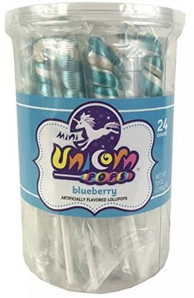 Adams & Brooks Light Blue Mini Unicorn Pop jar 24ct - Royal Wholesale