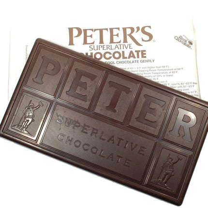 Peter's Burgundy Semisweet Chocolate Block 34 (115 Viscosity) 50 lb - Royal Wholesale