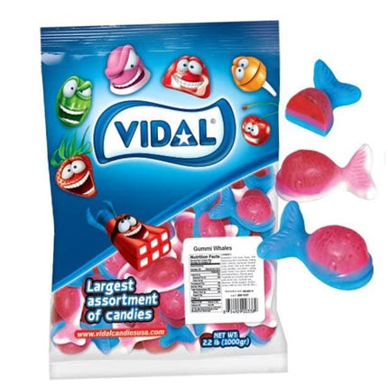 Vidal Gummi Filled Whales 2.2 lb - Royal Wholesale