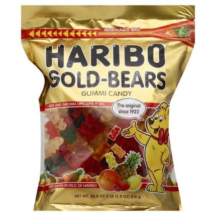 Haribo Gold Bears 28.8oz Resealable Bag - Royal Wholesale