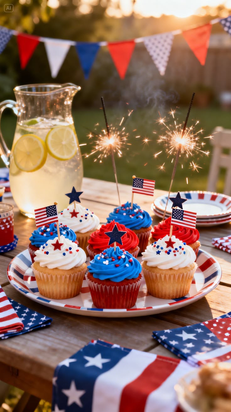 Stars, Stripes & Sweets: Memorial Day Cupcakes Made Better with Candy and Chocolate