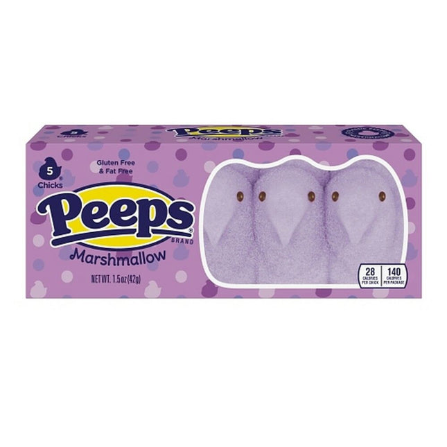 Just Born Marshmallow Peeps Lavender 5pk 24ct