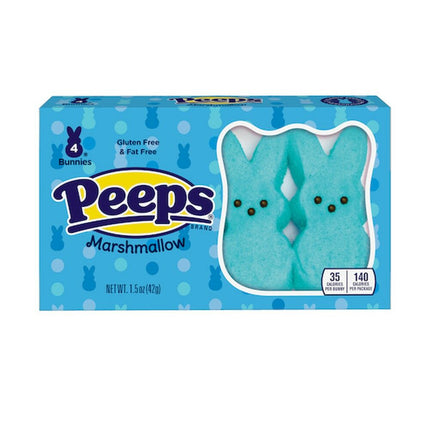 Peeps Marshmallow Bunnies Blue 4pk 24ct