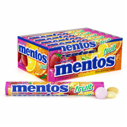 Mentos Singles Mixed Fruit 1.32oz 15ct