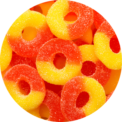 Albanese Gummi Peach Rings 4.5lb