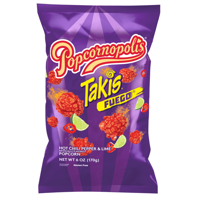 Popcornopolis Takis Fuego Popcorn 2oz 5ct