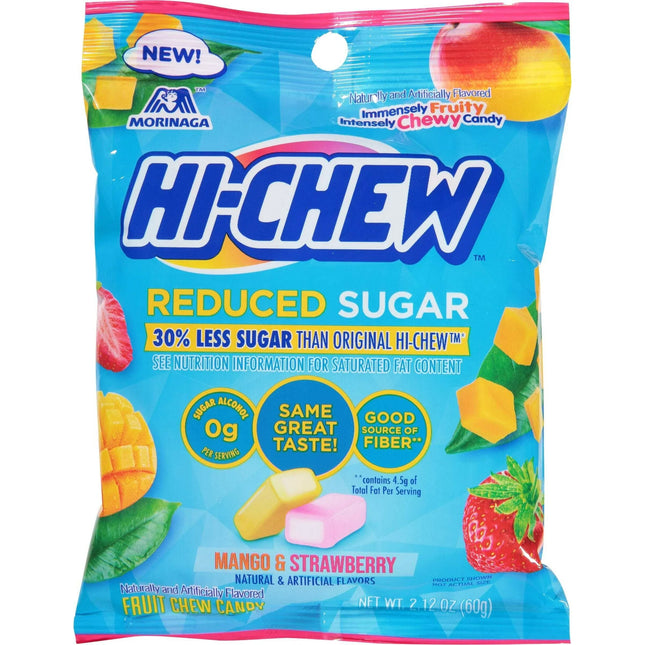 Hi-Chew Reduced Sugar Mango & Strawberry 2.12oz bag 8ct