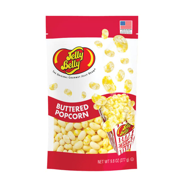 Jelly Belly Buttered Popcorn Pouch Bag 9.8oz 6ct