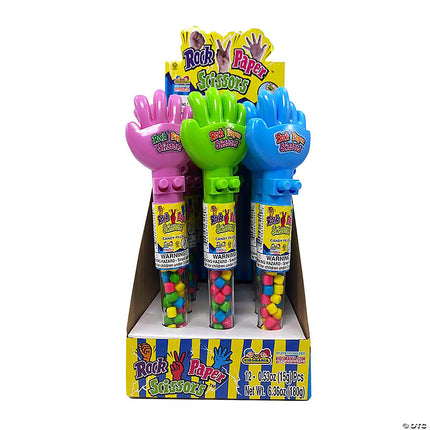 Rock Paper Scissors Hand Game Lollipops 12ct