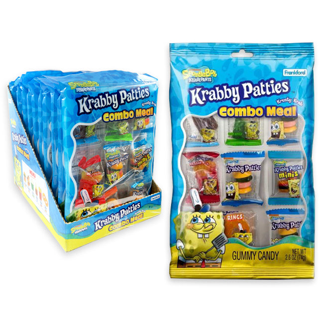 Frankford Krabby Patty Gummi Combo Meal Bag 2.6oz 12ct
