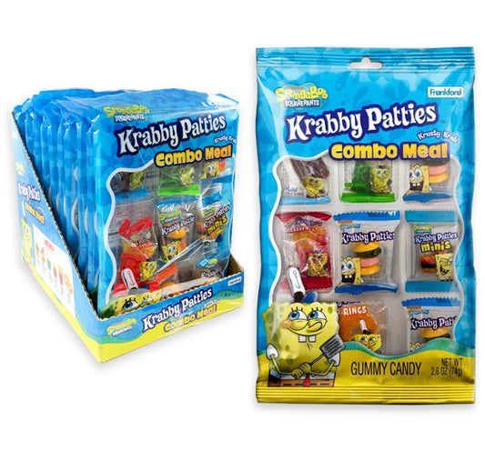 Frankford Krabby Patty Gummi Combo Meal Bag 2.6oz 12ct