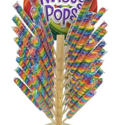 Alberts Twisty Pops On Wooden Tree 3oz 48ct