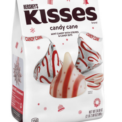 Hershey Candy Cane Kisses 34.88oz 8ct Special Order