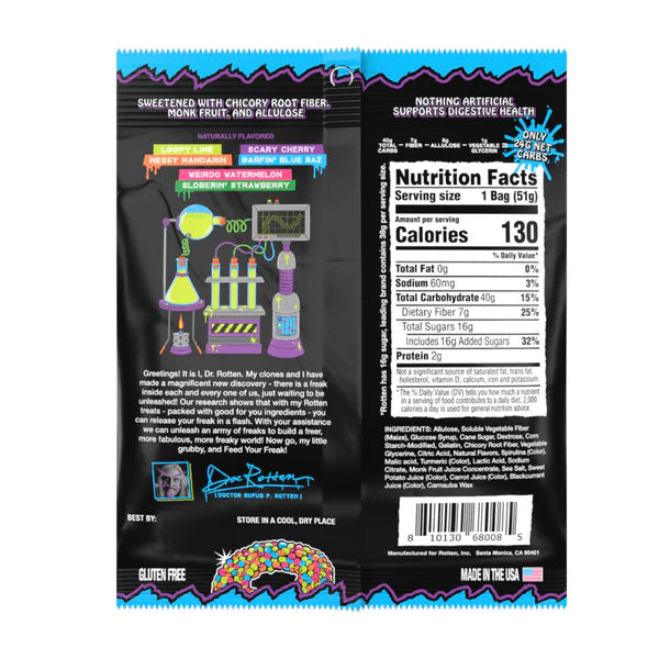 Rotten Original Gummy Cruncheez 1.8oz 8ct
