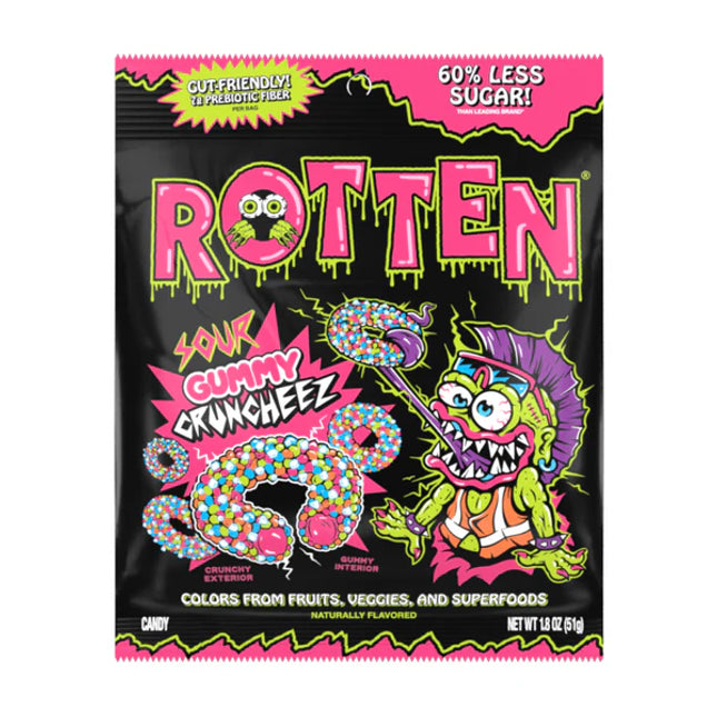 Rotten Sour Gummy Cruncheez 1.8oz 8ct