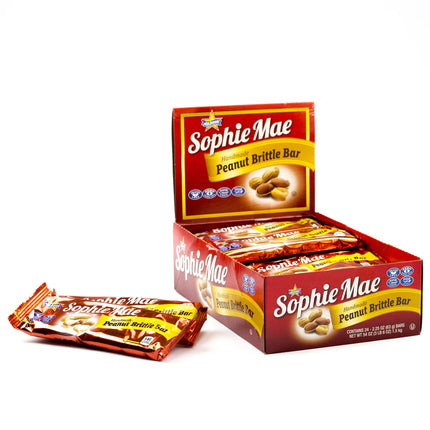 Sophie Mae Peanut Brittle Bar 2.25oz 24ct