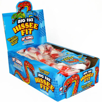 Foreign Candy Company Big Fat Hissee Fit Gummi Snake 12ct