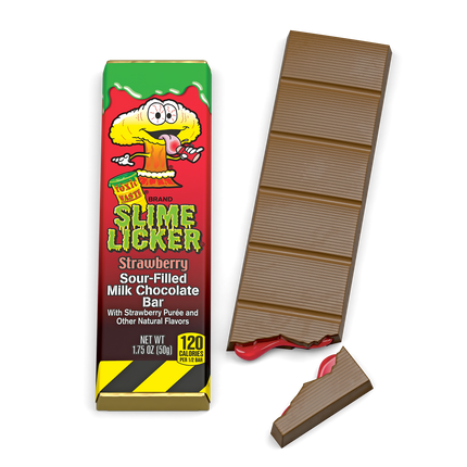 Toxic Waste Slime Licker Strawberry Chocolate Bar 24ct