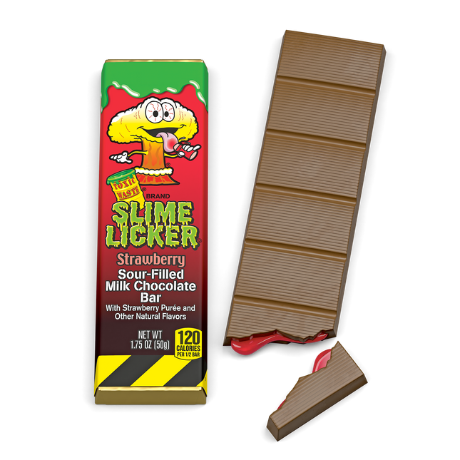 Toxic Waste Slime Licker Strawberry Chocolate Bar 24ct