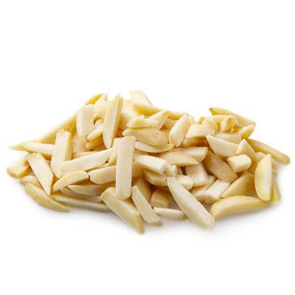 Almonds Slivered Blanched 25lb skin off