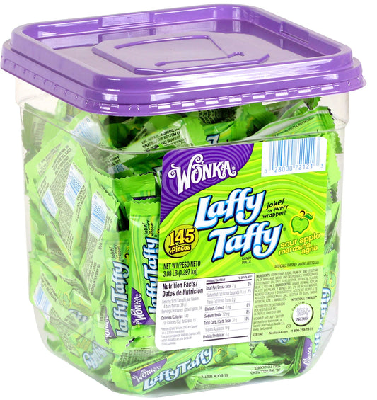 Laffy Taffy Green Apple 145ct Tub