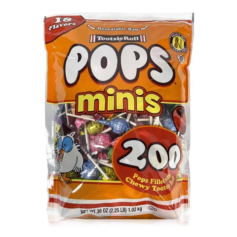 Tootsie Roll Pop Minis 200ct Bag