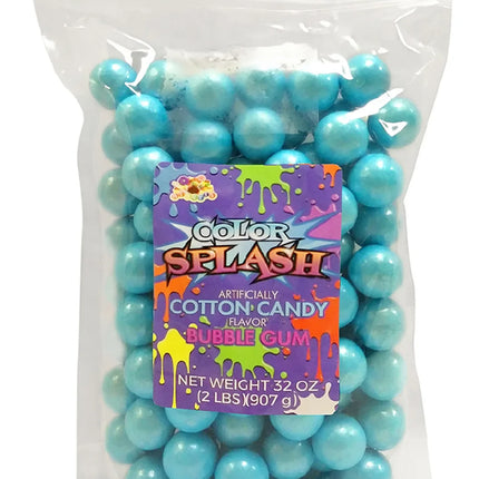 Alberts Bulk Color Splash Gumballs 1" Pearl Light Blue 2lb