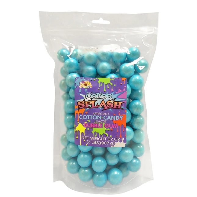 Alberts Bulk Color Splash Gumballs 1" Pearl Light Blue 2lb