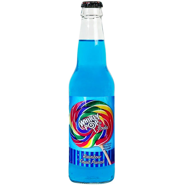 Whirly Pop Soda Rainbow Fruit Punch 12oz 24ct