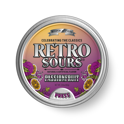 Iconic Retro Sours Passionfruit Tin 8ct