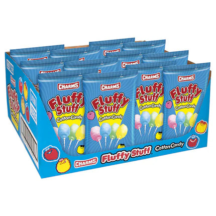 Charms Fluffy Stuff Cotton Candy 3.5oz Bag 24ct