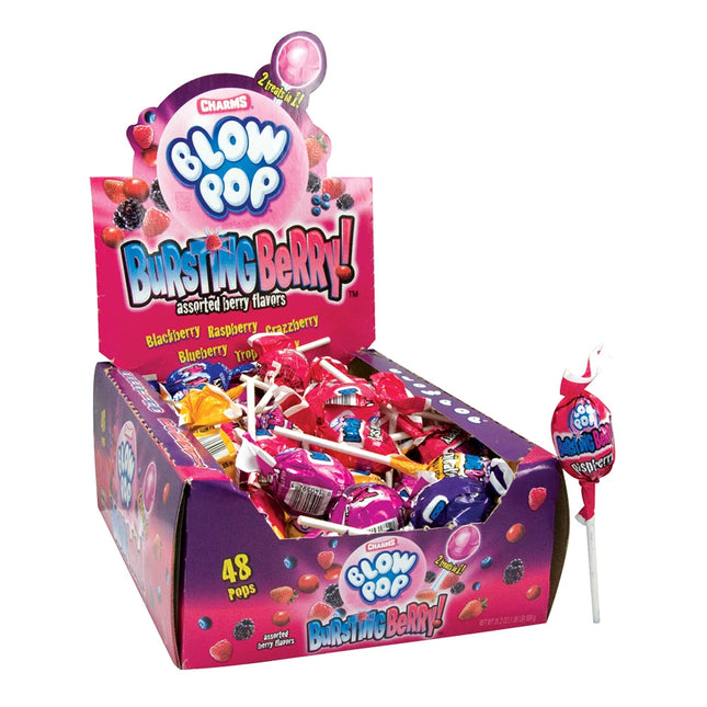 Charms Bursting Berry Blow Pop 48ct